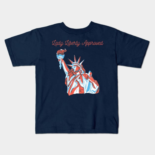 Lady Liberty Kids T-Shirt by Ktees